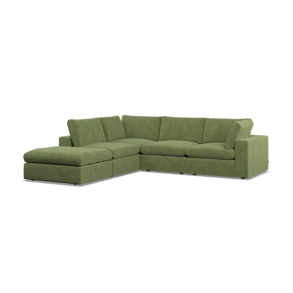 Model Five Corner Chaise LHF Sicuro Verde - Green