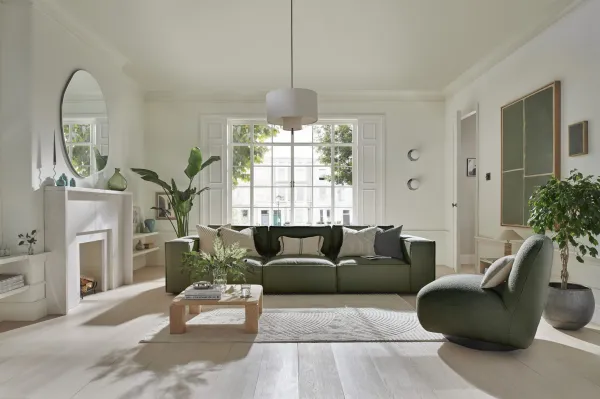 Model One Large Sofa Loop Winter Moss - Green