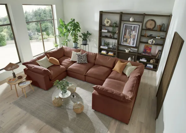 Model Six U Shape Corner -Closed End Sicuro Saffron - Red