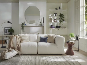 Model Three Medium Sofa Catch Me Coconut Milk - White Model Three Medium Sofa Catch Me Coconut Milk - White