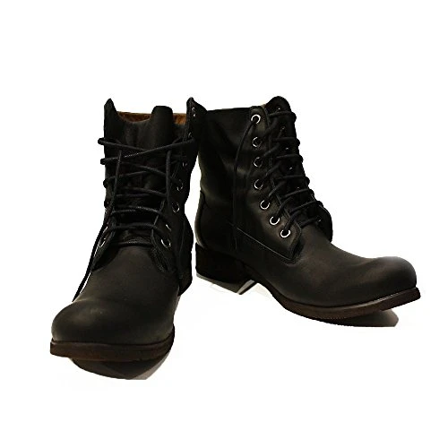 Modello Castelfranco Veneto - 10 UK - Handmade Italian Leather Mens Color Black High Boots - Cowhide