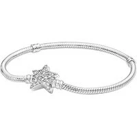 Moments Asymmetric Star Snake Chain Bracelet - 17cm