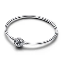 Moments Encircled Clasp Bangle - 17cm