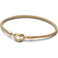 Moments Gold Studded Chain Bracelet - 18cm