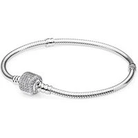 Moments Silver Signature Clasp Bracelet - 16cm