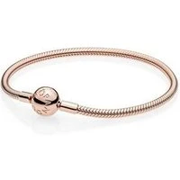 Moments Smooth Rose Gold Bracelet - 16cm