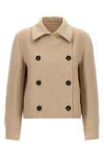 Monile cashmere coat Beige Size