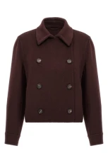 Monile cashmere coat Bordeaux Size