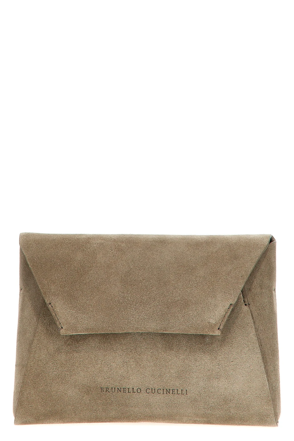 Monile Suede Clutch Bag Size U