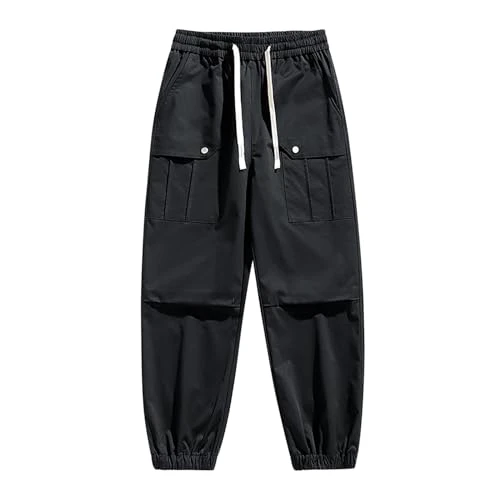 Mono De Mezclilla para Mujer Fall 2024 Mens Cargo Trousers Work Pants Elastic Waist Trouser Combat C