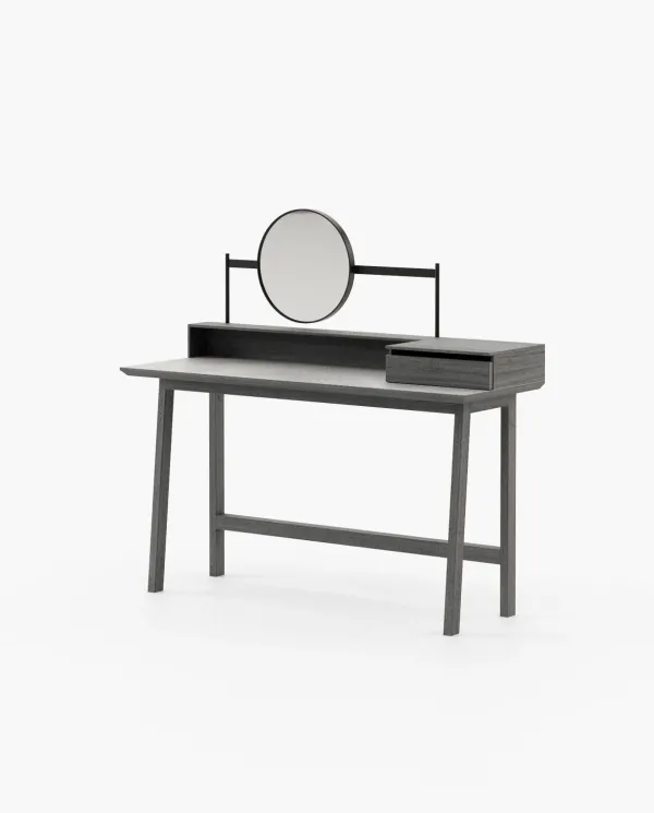 MORETON Dressing Table Grey Eucalyptus Veneer Matte