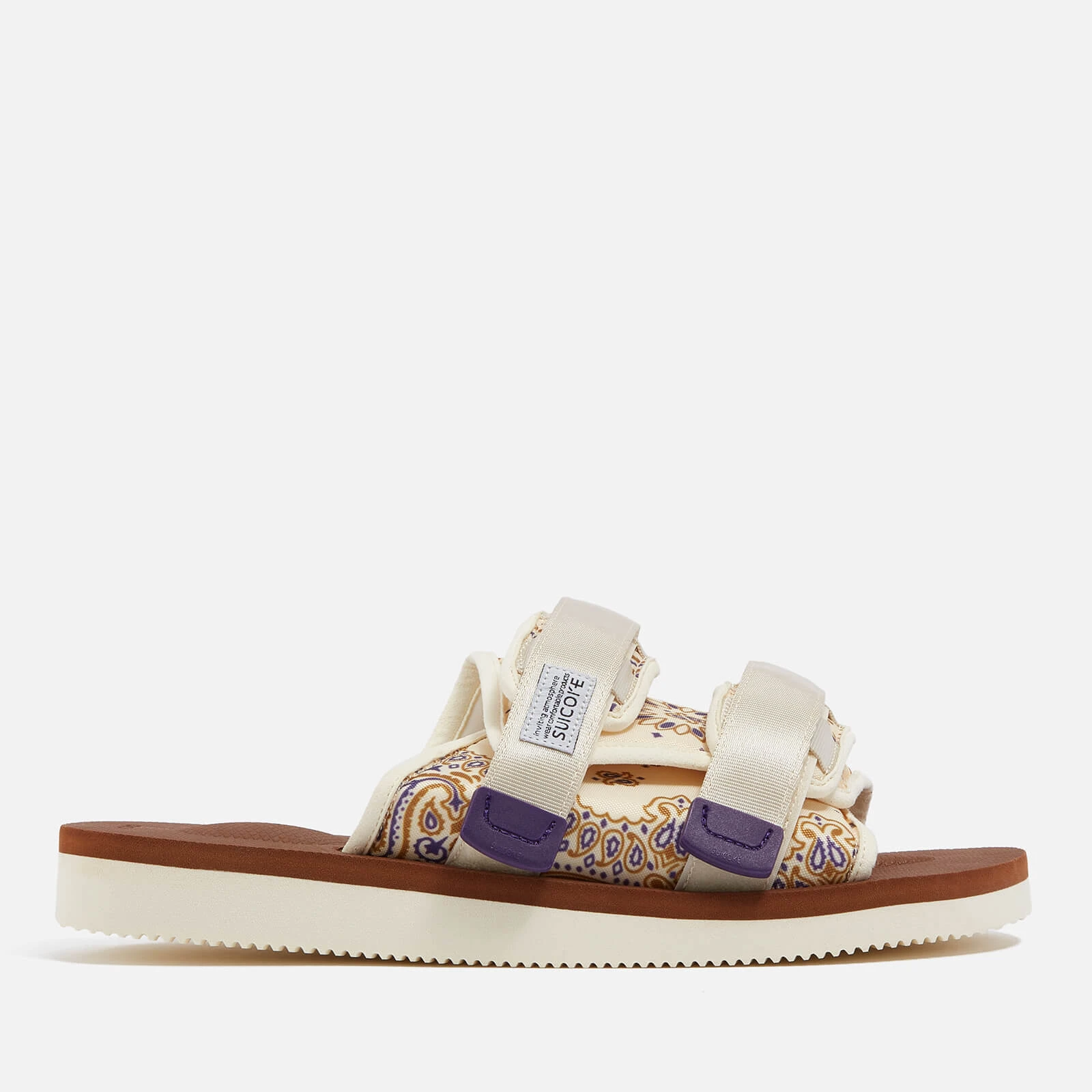 Moto-Cab-Pt05 Printed Nylon Sandals - UK - Beige