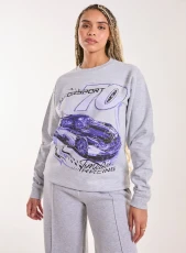 Motorsport Oversized Sweat / GREY Motorsport Oversized Sweat / GREY