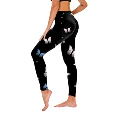 Mouth Protection Casual Women Leggings Workout Leggings Gym Workout Running Pants Backpacks For School, black, S