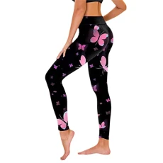 Mouth Protection Casual Women Leggings Workout Leggings Gym Workout Running Pants Backpacks For School, pink, M