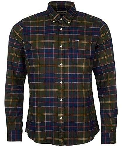 MSH5014-TN11 Keyloch Taylored Shirt BD Classic Tartan Men's Flannel Shirt, Classic Tartan Green, M