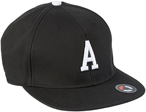 MSTRDS Letter Snapback A Baseball Cap, A Black, M/L