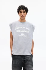 Muhammad Ali Sleeveless Sweatshirt - Grey marl