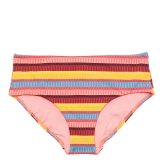 Multi Baja Stripe Wide Side Retro Saffron Bottoms