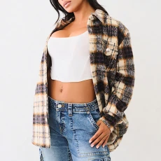 Multi Check Oversized Shacket
