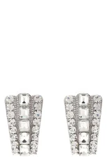 Multi Crystal earrings Silver Size U