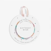 Multi Cubes Birthday Wish Children's Bracelet - Silver