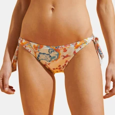 Multi Flamme Bikini Bottom - White