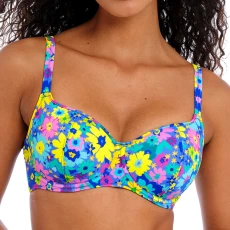 Multi Garden Disco Sweetheart Bikini Top