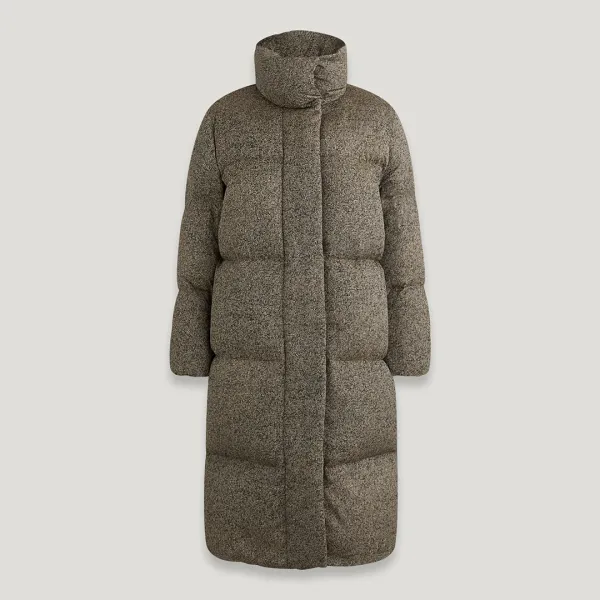 Multi Grasmoor Longline Padded Coat - Beige