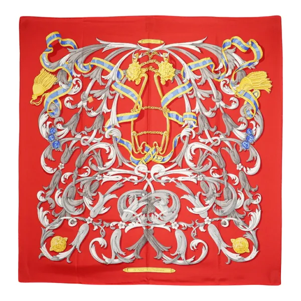 Multicolour Hermes Carre 90 Scarf - A
