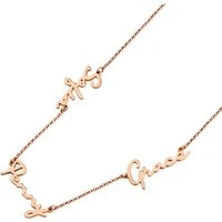 Multiple Name Necklace - Rose Gold