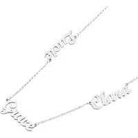 Multiple Name Necklace - Silver