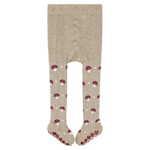 Mushroom Catspads Babies Tights - Beige