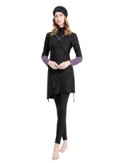 Muslim Plus Size Burkini Swimwear for Women 3PCS Modest Long Sleeve Swimsuit Arab Swimming Costume Bathing Suit with Hijab Muslim Plus Size Burkini Swimwear for Women 3PCS Modest Long Sleeve Swimsuit Arab Swimming Costume Bathing Suit with Hijab