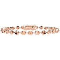 My World Rose Gold Milled Ball Bracelet - Rose Gold