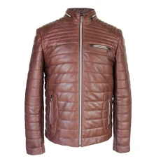 Natural Leather Jackets | Casual Winter Jackets | Men's Jacket | Elegant Leather Jacket | Men's Padded Leather Jackets, Brown, L Natural Leather Jackets | Casual Winter Jackets | Men's Jacket | Elegant Leather Jacket | Men's Padded Leather Jackets, Brown, L