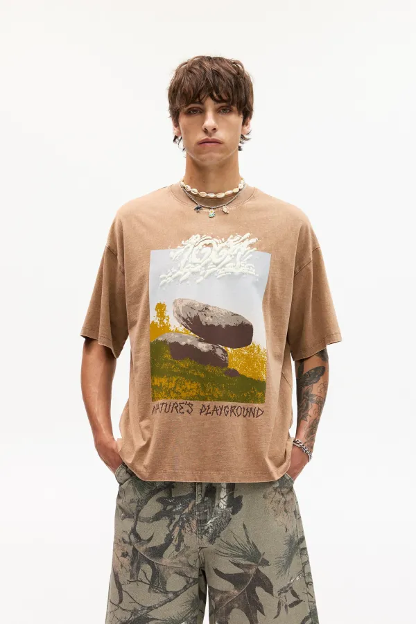 Natures Playground T-Shirt - Ochre