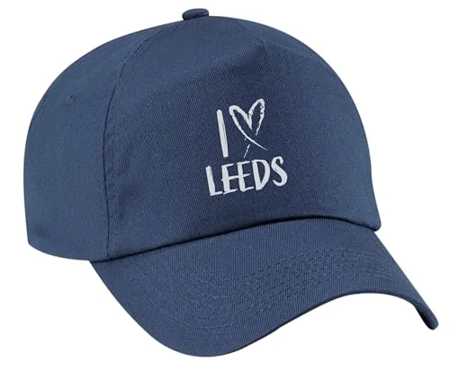 Navy Baseball Cap I Love Leeds