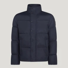 Navy Dome Padded Jacket - Blue