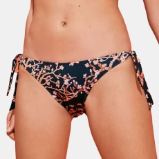 Navy Flamme Bikini Bottom - Blue