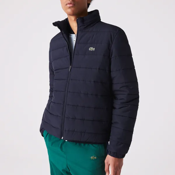 Navy High Neck Jacket - Navy