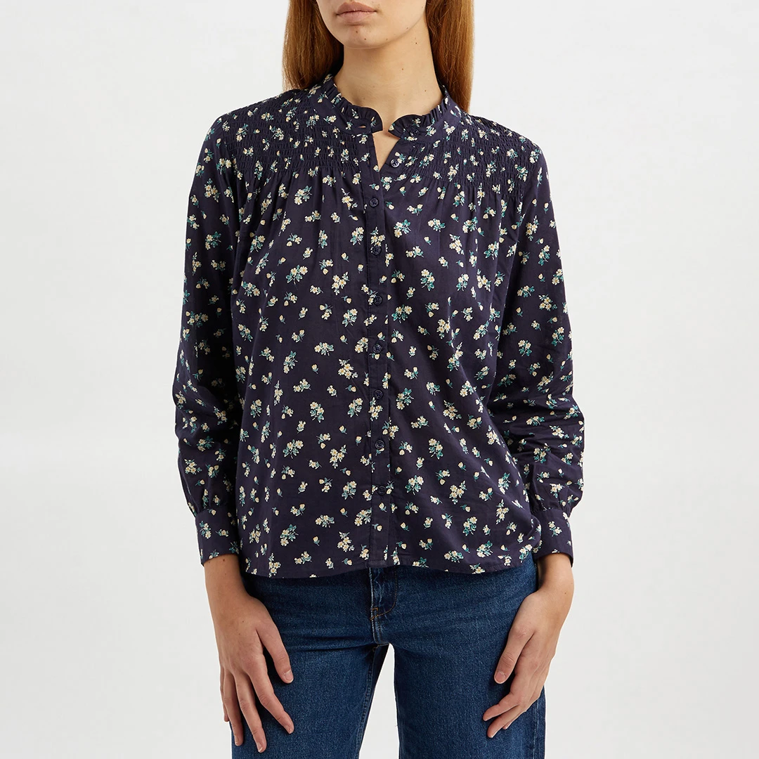 Navy Jen Blouse