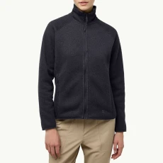 Navy Kaminfeuer Fleece Jacket