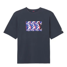 Navy Leo Cotton T hirt