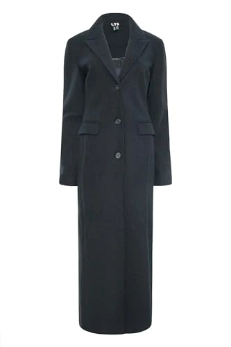 Navy Long Formal Coat - Women's