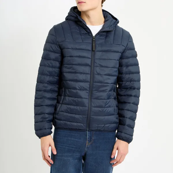Navy Packable Puffer Jacket - Navy