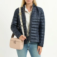 Navy Quilted Coat
