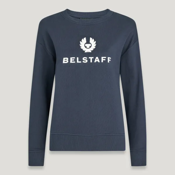 Navy Rio Logo Cotton Sweatshirt - Navy