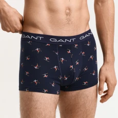 Navy Skier Print Pack Boxer Briefs - Blue