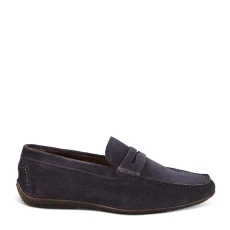 Navy Suede Mcqueen Loafer